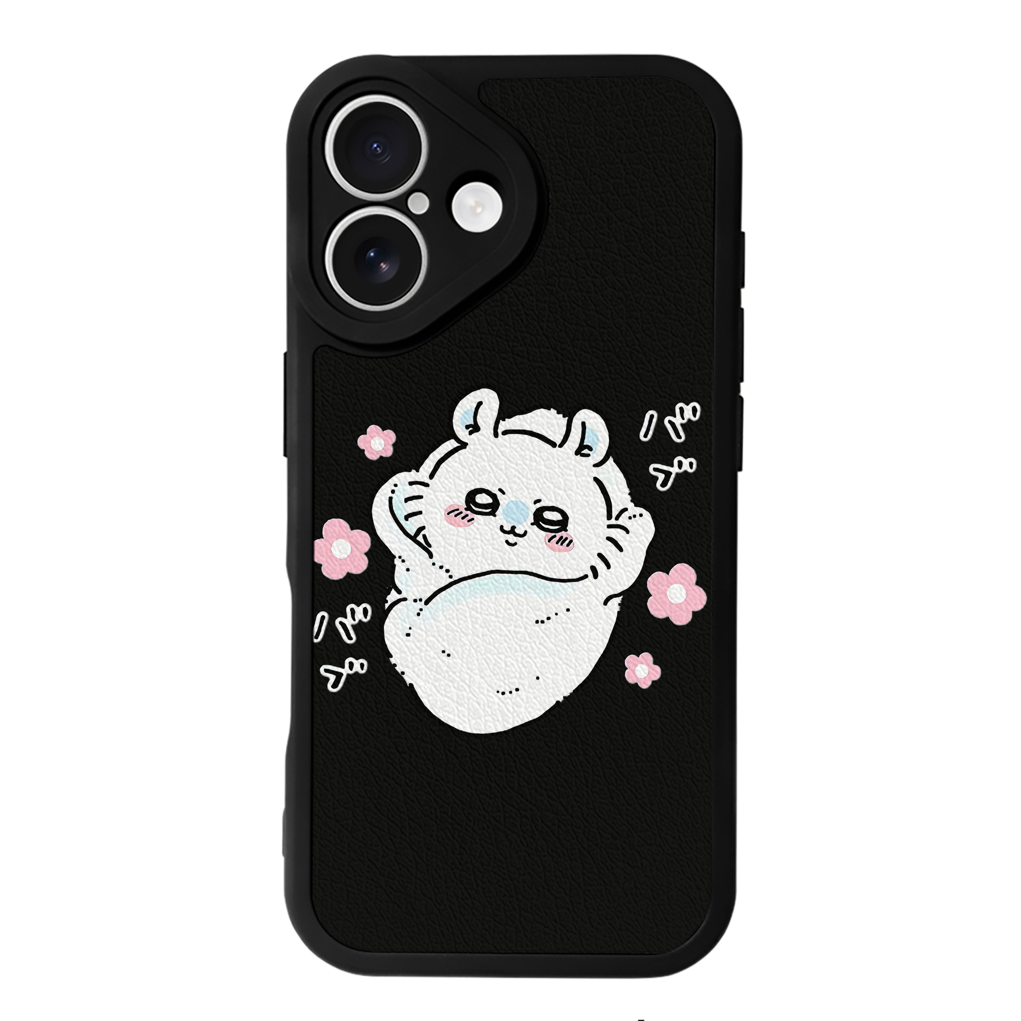 （画像用） ちいかわ モモンガ Chii-kawa Momonga 【iPhone 16シリーズ対応】シリコンスマホケース（レザー調） 材質：シリコン
